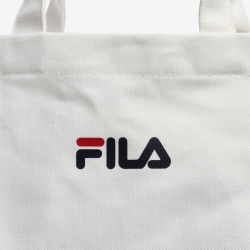 Fila Linear Logo - Miesten Olkalaukku - Valkoinen | FI-96103